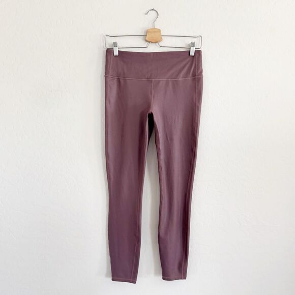 Athleta High Rise Chaturanga Shine Tight Mauve Purple #869055 Womens Size M - Picture 2 of 10